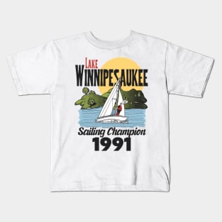 Lake Winnipesaukee Sailing Champion Kids T-Shirt